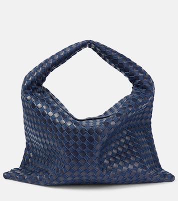 Sac Hop Large en cuir et denim | Bottega Veneta