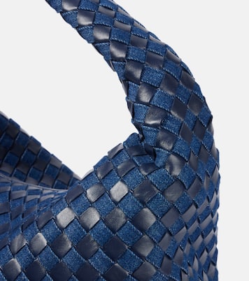 Sac Hop Large en cuir et denim | Bottega Veneta