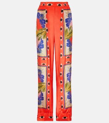 Pantaloni pigiama Surreal Scarf Sand con stampa | Farm Rio