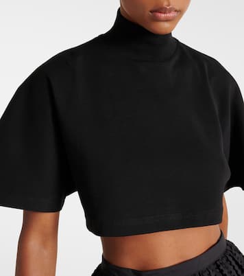 Crop top de jersey de algodón | Alaïa