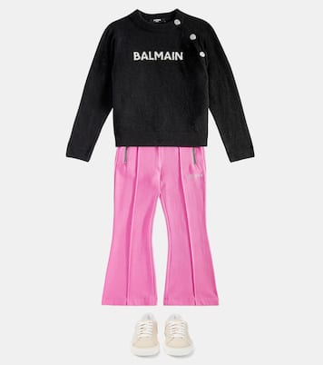 Pantalones anchos de algodón | Balmain Kids