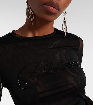 T-Shirt mit Tüll | Blumarine