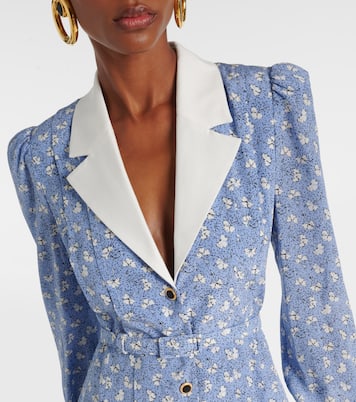 Floral silk shirt dress | Alessandra Rich