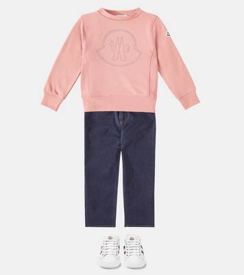 Felpa in jersey di cotone con logo | Moncler Enfant