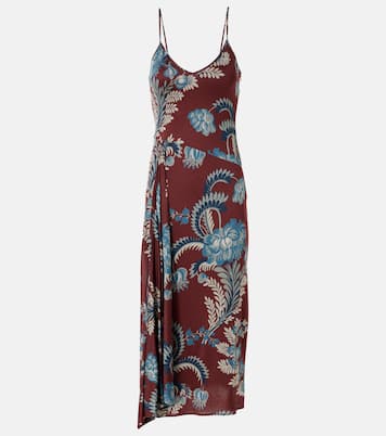 Robe midi en satin à fleurs | Etro