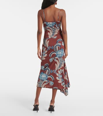 Robe midi en satin à fleurs | Etro