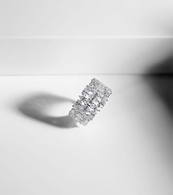 Art Deco 18kt white gold ring with diamonds | Kamyen