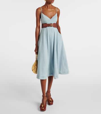 Robe midi Acacia en jean | Zimmermann