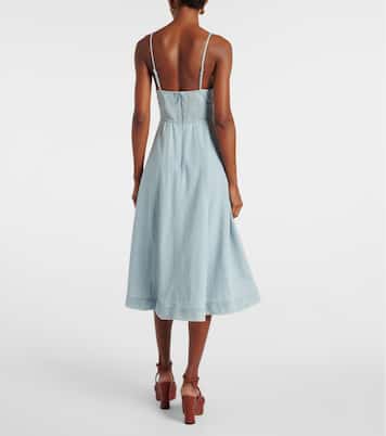 Robe midi Acacia en jean | Zimmermann