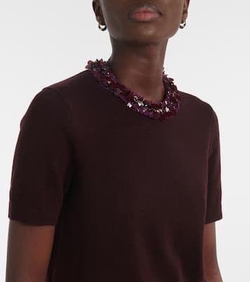 Pullover in lana e cashmere con paillettes | Tory Burch