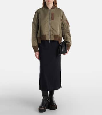 Giacca blouson in twill tecnico | Sacai