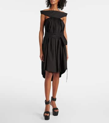 Abito crto Chalice in cotone con cut-out | Rick Owens