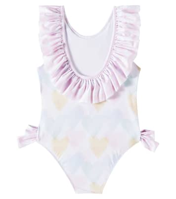 Bow-detail printed swimsuit | Patachou