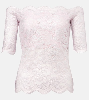 Top en dentelle à fleurs | Rabanne