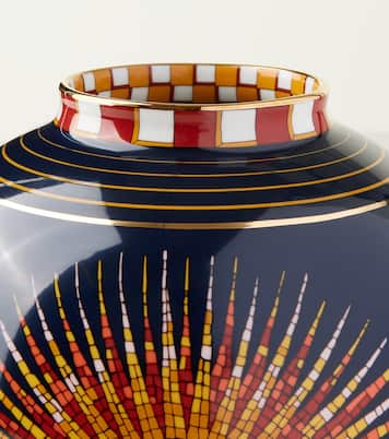 Sunrays Midnight Medium porcelain vase | La DoubleJ