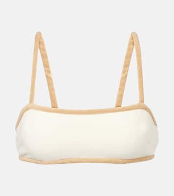 Cotton-blend terry crop top | Adriana Degreas