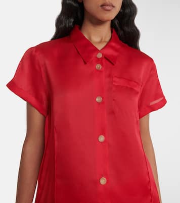 Camicia Keefe in organza di seta | Khaite