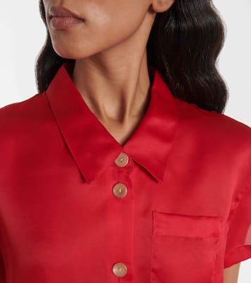 Camicia Keefe in organza di seta | Khaite