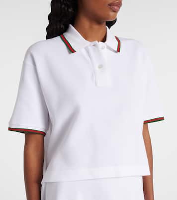 Polohemd Web Stripe aus Baumwoll-Piqué | Gucci