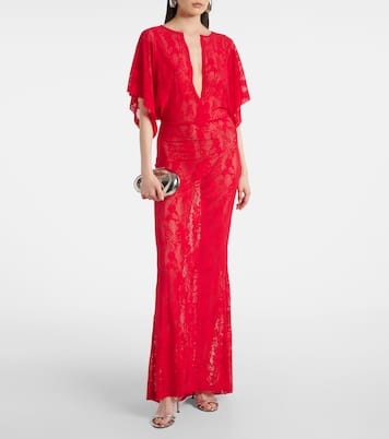 Obie lace gown | Norma Kamali