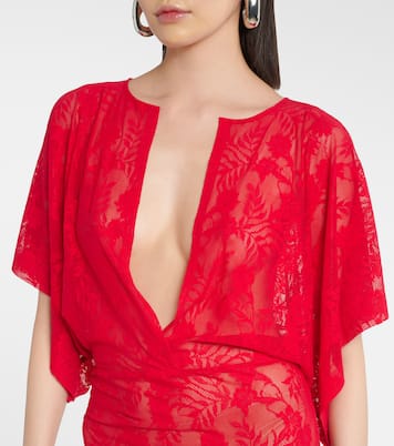 Obie lace gown | Norma Kamali
