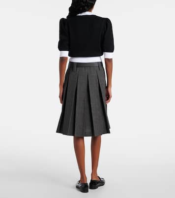 Pullover cropped in cotone | Prada