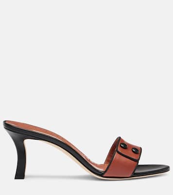 Pantoletten Muluka 70 aus Leder | Manolo Blahnik