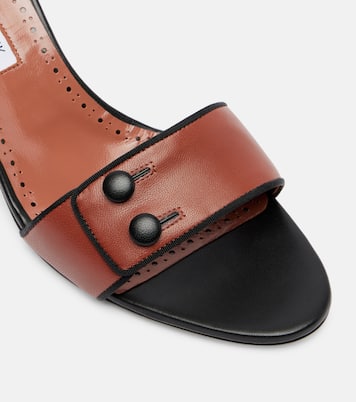 Pantoletten Muluka 70 aus Leder | Manolo Blahnik