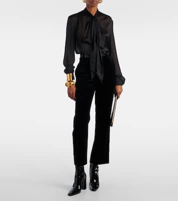 Rainer 90 patent leather ankle boots | Saint Laurent