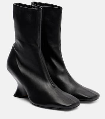 Ankle Boots 75 aus Leder | Dries Van Noten