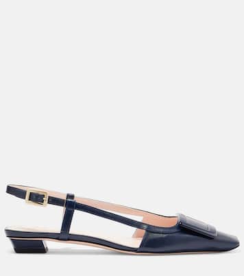 Belle Vivier 25 leather slingback flats | Roger Vivier