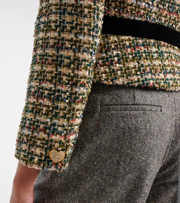Veste en tweed lamé et velours | Valentino