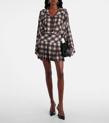 Body oversized a cuadros | Norma Kamali