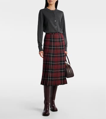 Pleated plaid twill kilt | Burberry