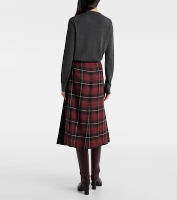 Pleated plaid twill kilt | Burberry