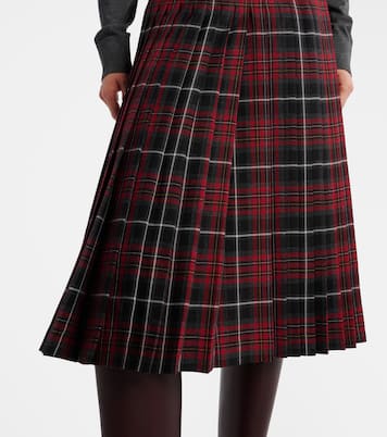 Pleated plaid twill kilt | Burberry