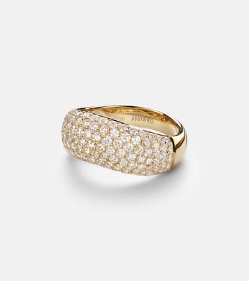 Celeste 18kt gold ring with diamonds  | Anita Ko