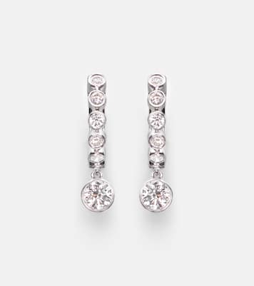 Boucles d'oreilles Melrose en or blanc 18 ct et diamants | Anita Ko