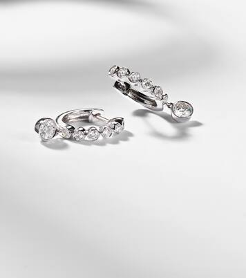 Boucles d'oreilles Melrose en or blanc 18 ct et diamants | Anita Ko