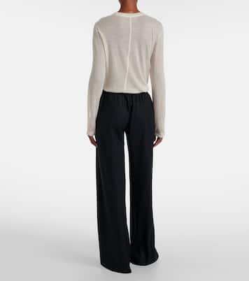 Gala 버진 울 플란넬 와이드 팬츠 | The Row