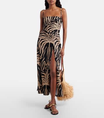 Nuevo Destino printed midi skirt | Johanna Ortiz