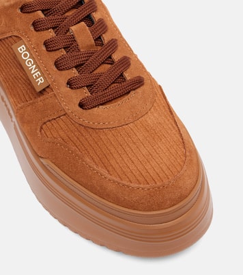 Plateau-Sneakers New York aus Veloursleder | Bogner