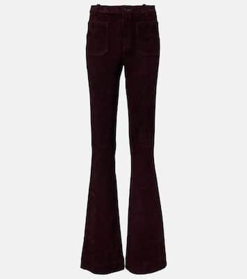 Laurent suede flared pants | Stouls