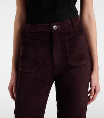 Laurent suede flared pants | Stouls