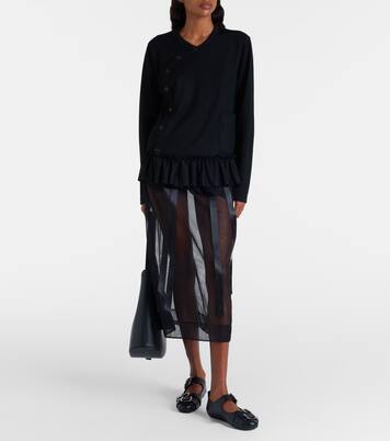 Top aus Wolle | Noir Kei Ninomiya