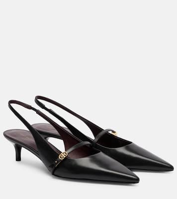 Mary-Jane-Pumps Double-T aus Leder | Tory Burch