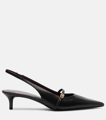 Mary-Jane-Pumps Double-T aus Leder | Tory Burch