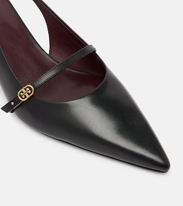 Mary-Jane-Pumps Double-T aus Leder | Tory Burch