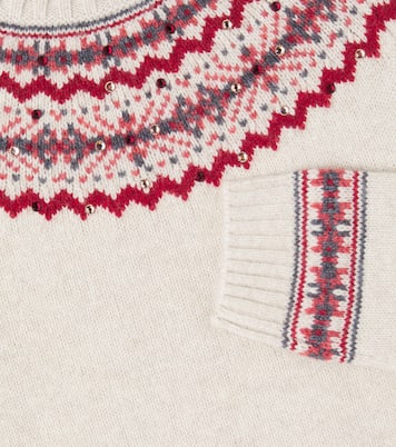 Jamon fair isle wool-blend sweater | Bonpoint