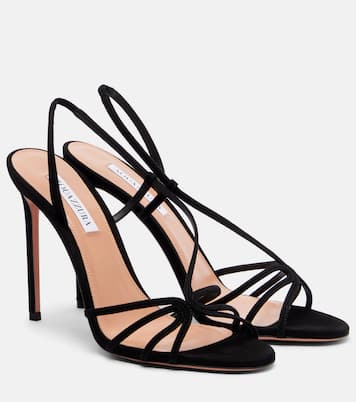 Sandales Talk To Me 105 en daim | Aquazzura